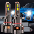 2Pcs 300W High Power LED Headlight Bulbs, with 9005/HB3-QK009 H4/H7/H1/H4/9003/HB2/H11/H18/H16/9012/9006, 60000 Lumens, 7500K, 9570 CSP Chip, 950% Brightness, Compatible with Most Vehicles