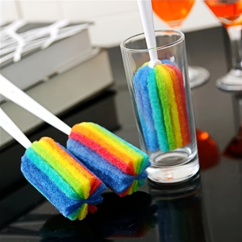 1PC Hanging Multicolor Kitchen Bottle Cleaning Brush, Long Handle Cup & Baby Bottle Brush, Hardened Bristles Effective Stain Removal, Durable Design