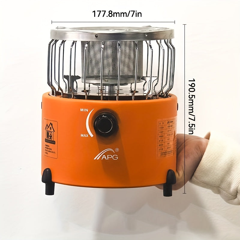 Portable Propane Heater Stove - 9,000 BTU Propane Heater - Multi-Functional Indoor/Outdoor Use, Durable Metal Construction, No Electricity Required, Foldable Legs, Ideal for Camping, Hiking, Picnic & Winter Heating