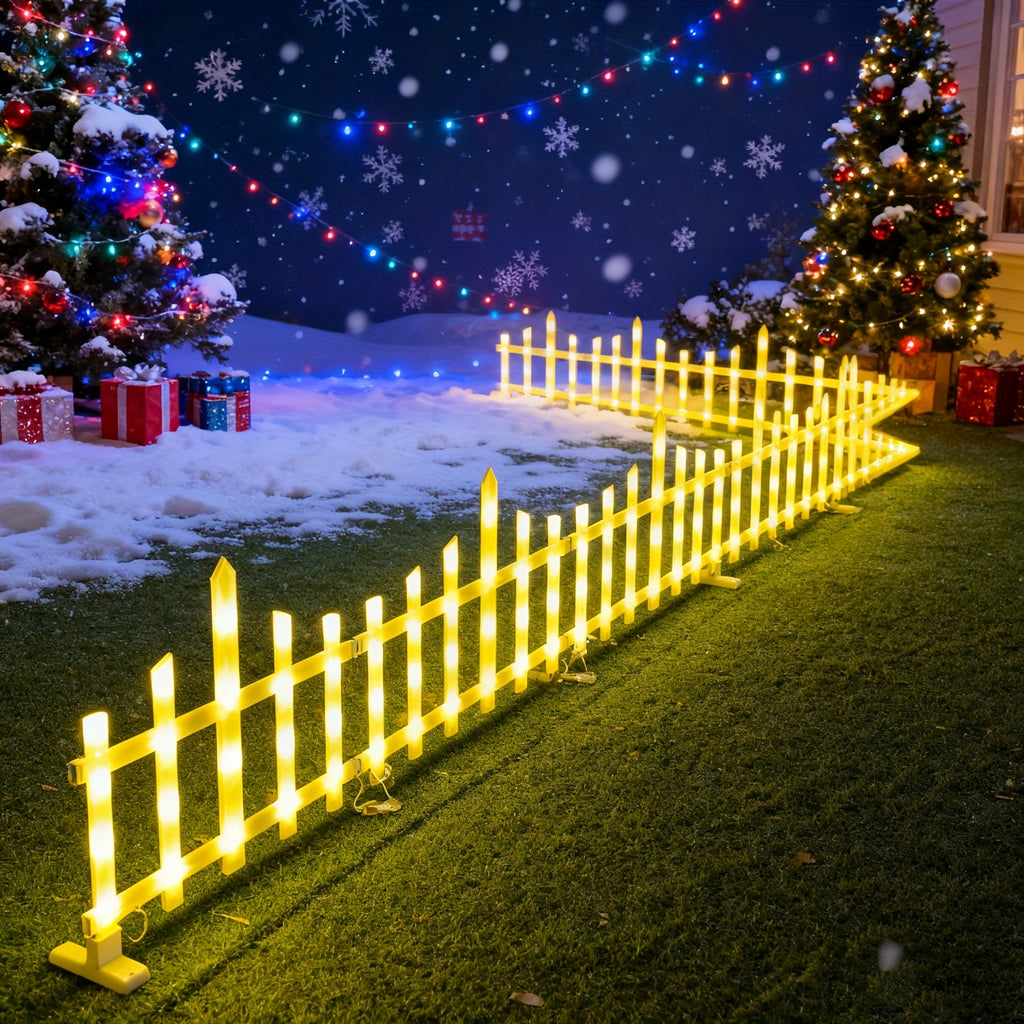 Solar Outdoor Light, 5/8/10-Piece Options, Spring Garden Decorative Fence String Light, 20 Flashing Modes, Ultra-Long Battery Life 3600mAh Lithium Battery, Suitable for Lawn, Path, Christmas Atmosphere and Birthday Scenes