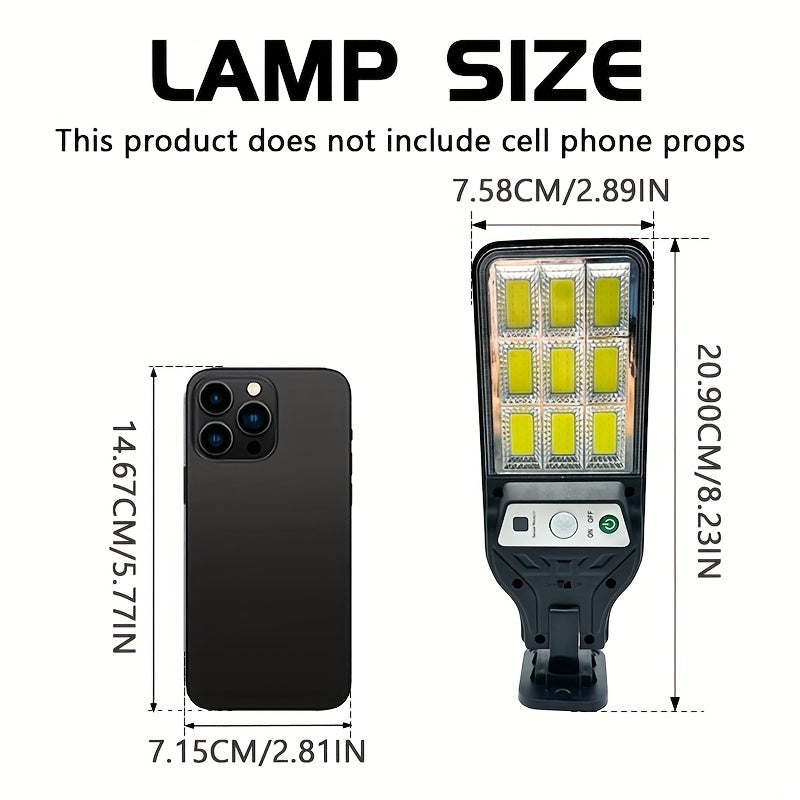 2/4 Pack Outdoor Solar Charging COB Wall Light, Street Light, Perfect for Patio, Courtyard, Balcony, Villa, Garden Wall, with Motion Sensor, Portable ABS Material Courtyard Garden Decorative Light