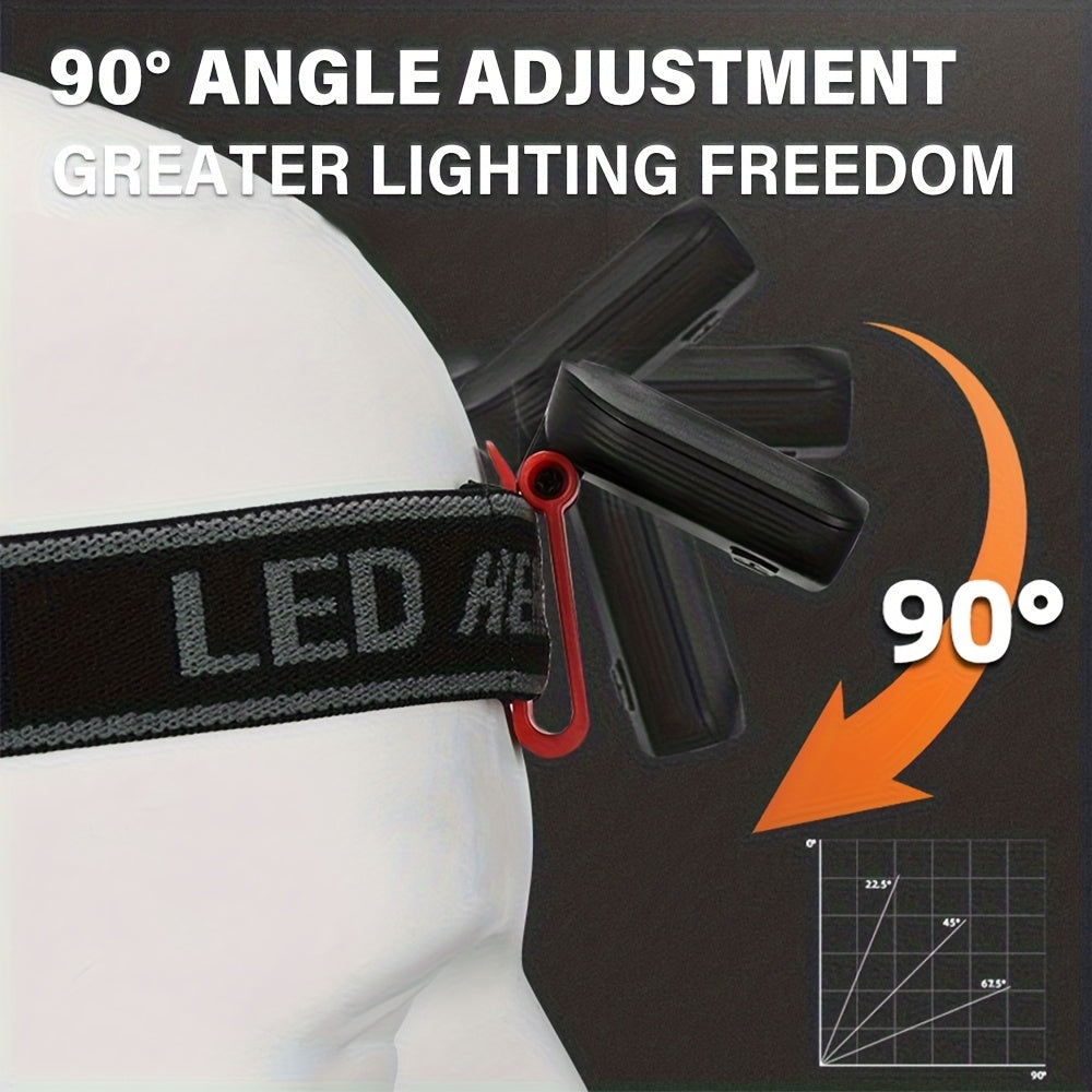 Super Bright LED Outdoor Camping Headlamp - Clip-On Cap Flashlight for Fishing, Camping, Hunting and Various Outdoor Sports, Perfect Gift