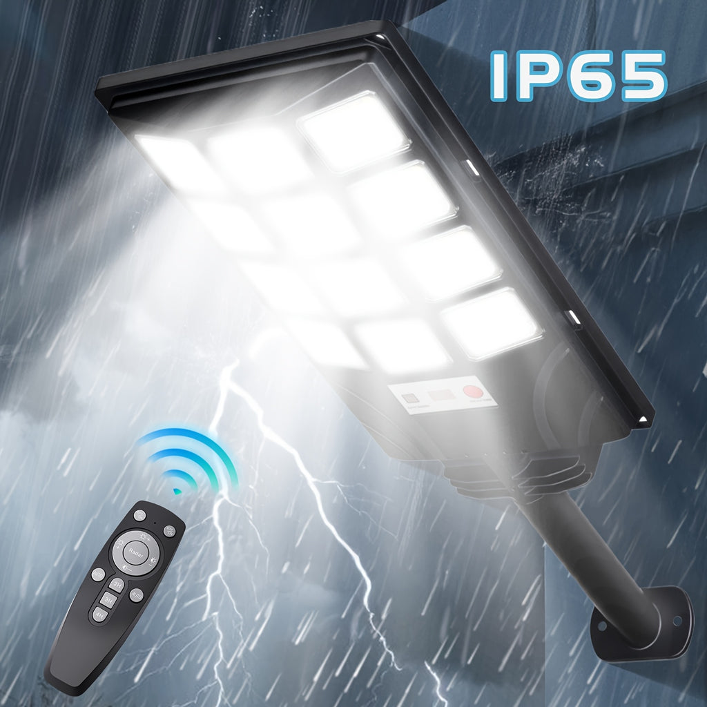 Outdoor Courtyard Solar Wall Light Street Light Waterproof, Solar Street Light Remote Control, Solar Flood Light Motion Sensor Courtyard Lighting, Deck Light, Garden Light Solar Parking Lot Light