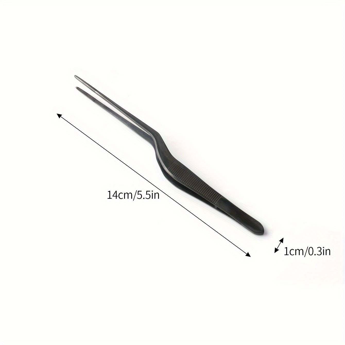 1PC/4PCS Cake Decorating Tweezers, 430 Stainless Steel Molecular Cuisine Plating Tongs, Chef Kitchen Plating Decor Tools