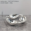 1 High-Quality Silver Stainless Steel Candy Dish, Suitable for Kitchen, Living Room, Dining Room as Appetizer Tray, Snack Bowl, Multi-Functional Snack Tray for Nuts, Candy, Salad, Fruit, Snacks