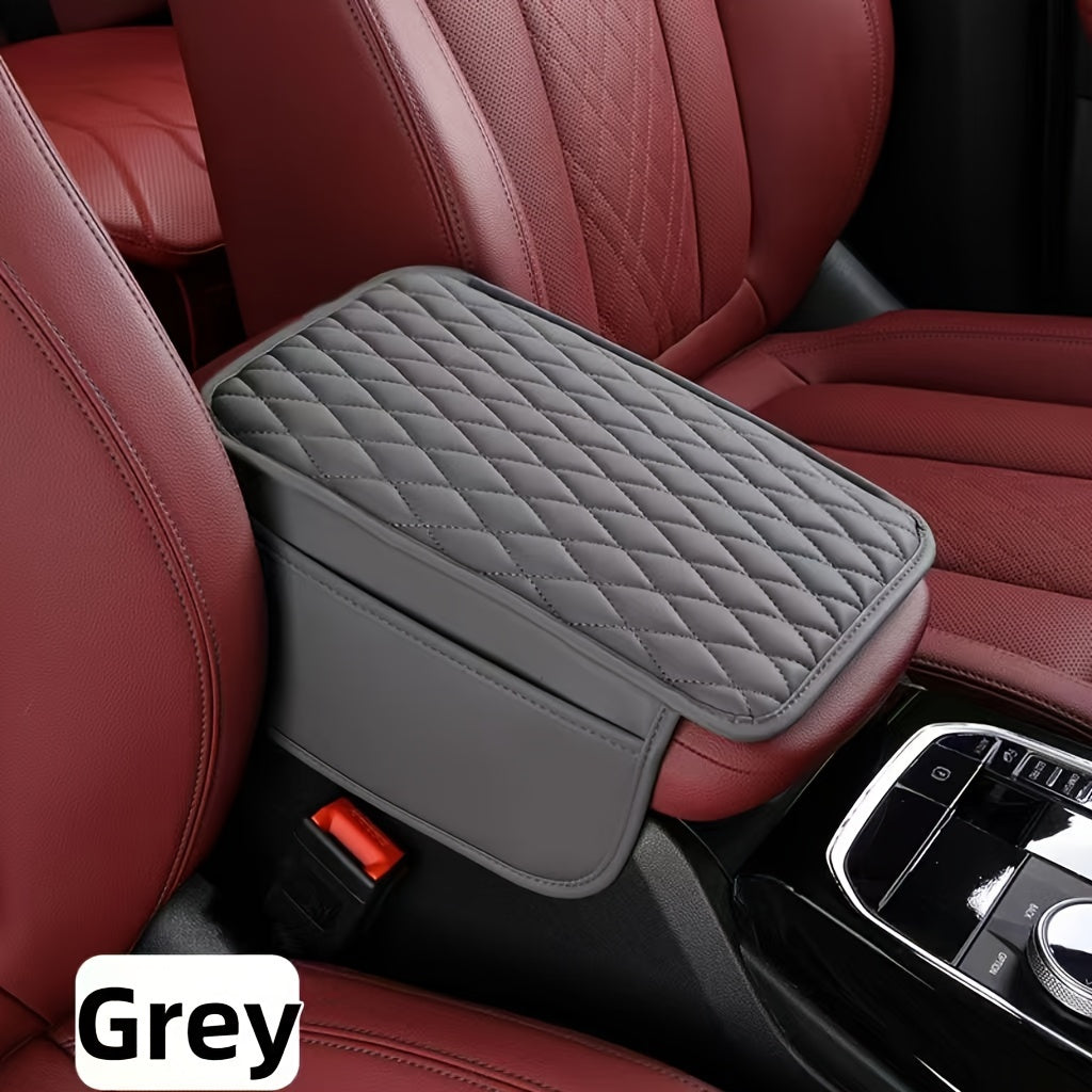 Car Armrest Box Pad, Leather Storage Mat, Multiple Colors, High Quality