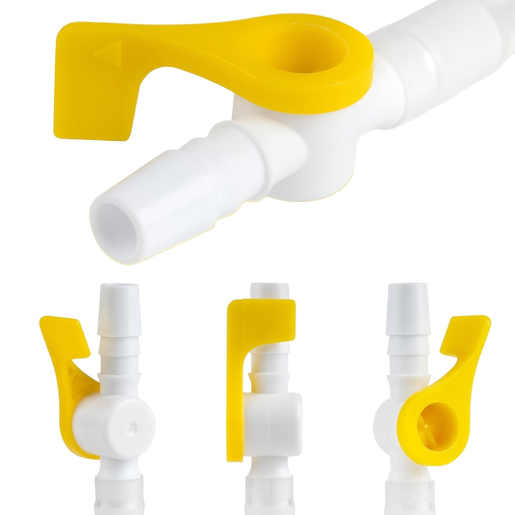 实验室及科研用品2Pcs/5Pcs防漏排尿阀，便于控制流量——配备硅胶延长管，适用于导尿管、腿部/床边尿袋及排尿系统——可在医院、家庭及护理环境中使用