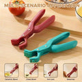 2-Pack Heavy-Duty Heat-Resistant Tongs – For Oven, Air Fryer, Stove & Grill – Heat Resistant up to 446°F / 230°C, Non-Slip Pot/Tray/Bowl Grips, with Non-Slip Base & One-Handed Operation – Ideal for Home & Professional Kitchens (Plastic Material)