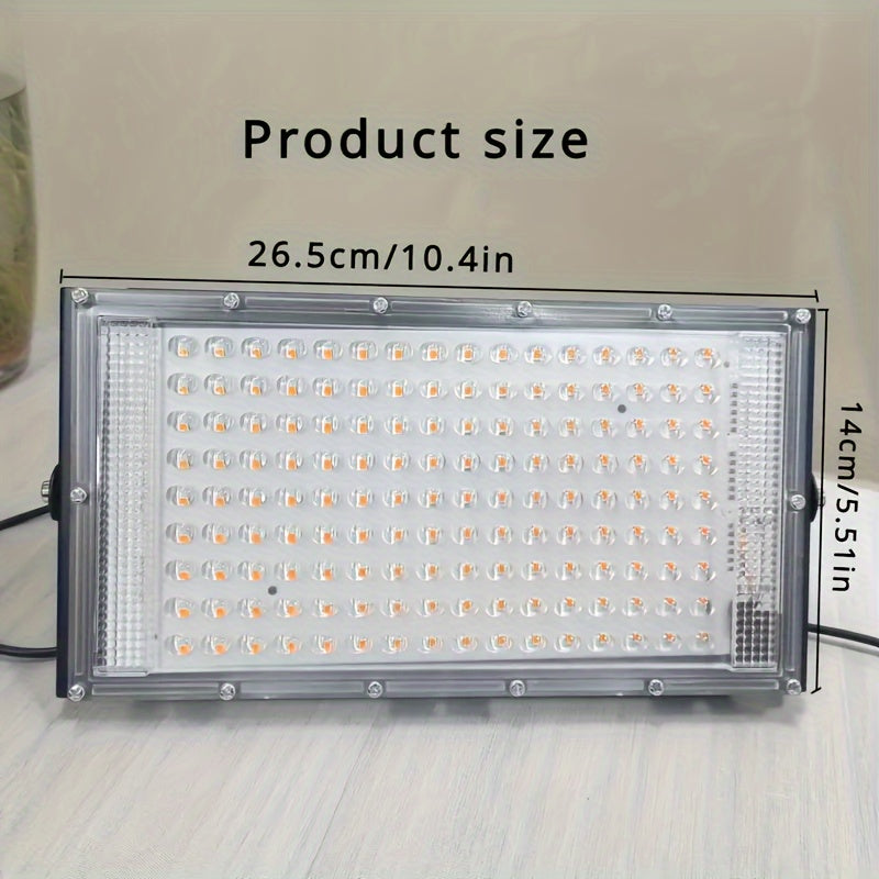 144 LED Full Spectrum Plant Grow Light, USB Powered with On/Off Switch, Ideal for Indoor & Outdoor Use, Perfect for Greenhouse, Vegetables, Succulents and Lawn Care
