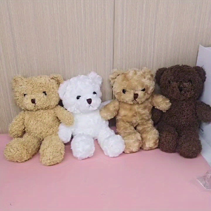 小熊可爱毛绒狗狗宠物玩具，填充动物毛绒玩具，柔软填充动物拥抱陪伴玩具