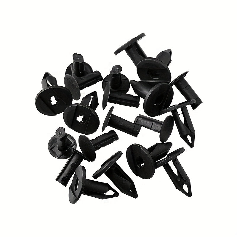 200PCS 8mm Plastic Push Rivet Fasteners, Bumper Pin Auto Clips Plastic Fastener Kit, Common Size Auto Push Rivets, Universal Plastic Panel Clips, Assorted Body Plastic Push Pins