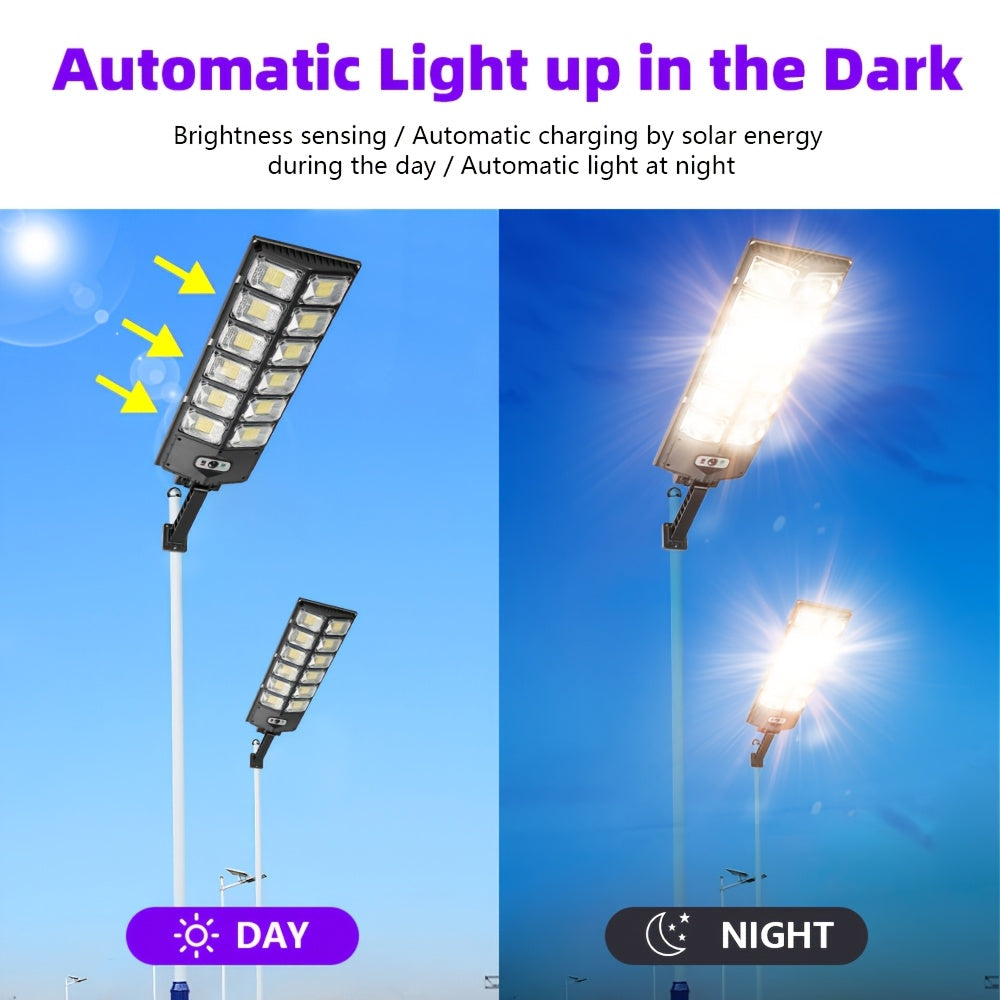 Outdoor Solar Wall Light Exterior Wall Light Street Light White Light Solar Charging Light Control + Sensor Control - Easy Installation, Waterproof, Stays On All Night - Suitable for Courtyard, Street Lighting