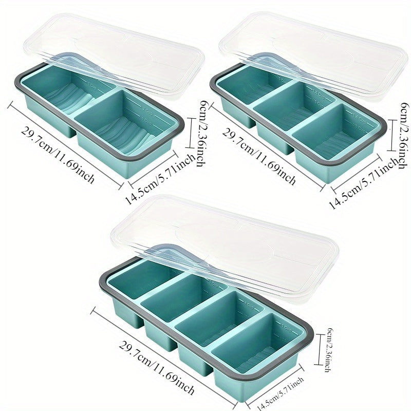 Compartment Food Storage Box, Microwavable & Freezable, Sealed Divided Lunch Box, Dishwasher Safe, Ideal for Meal Prep and Refrigerator Storage