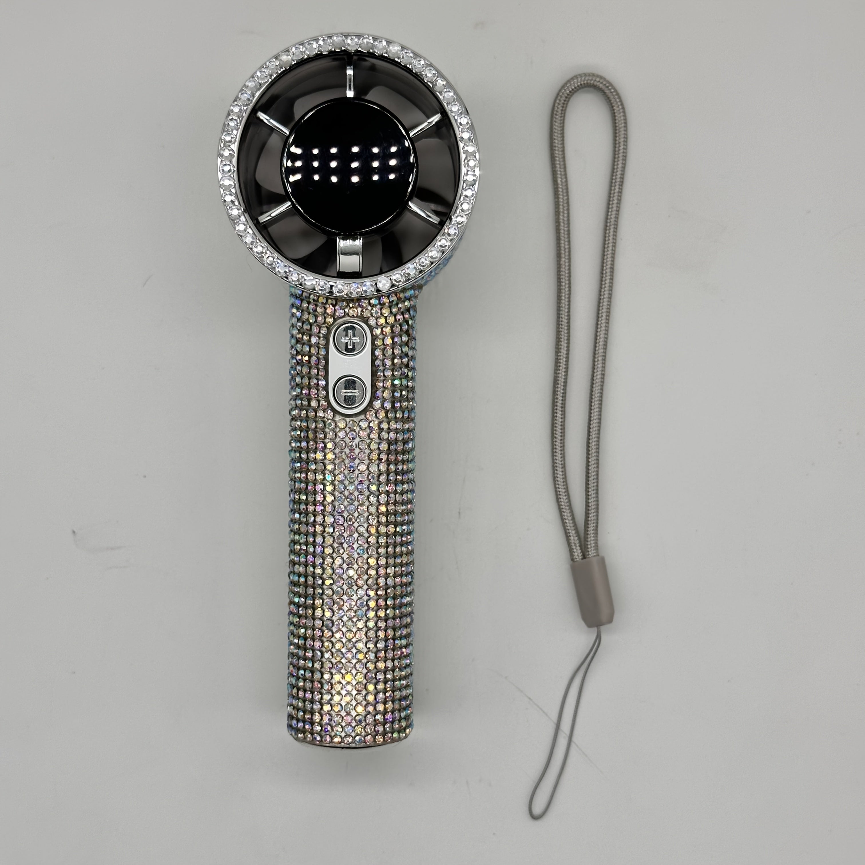 Diamond Style Handheld Mini Fan, Exquisite Design Long Lasting Battery Life