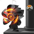 Huayang Silent Heat-Powered Fireplace Fan, No Electricity Needed, Efficient Heat Distribution, for Wood / Log Fireplaces, Perfect Christmas &amp; New Year Gift, Holiday Birthday Gift Set