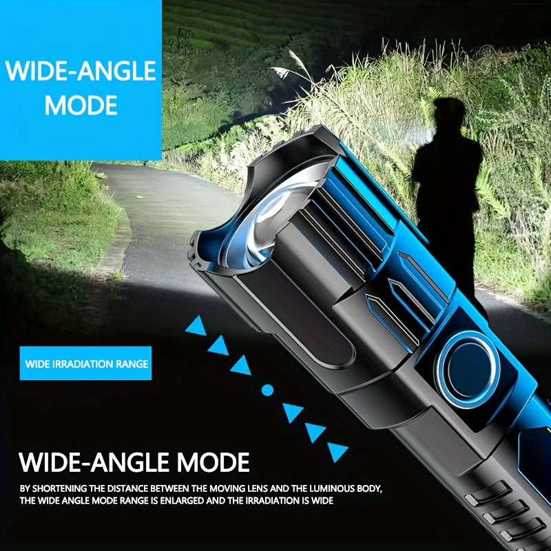1PC Outdoor Flashlight IP65 Waterproof Portable Camping Light for Home Adventure Daily Use