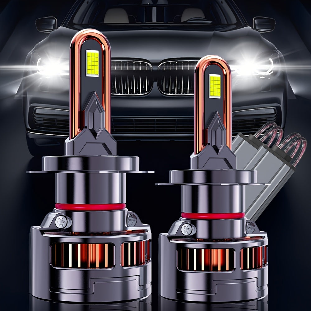 2-Pack H11 Car LED Headlights | 60000Lm, H4/9003/Hb2 H7 H11/H9/H8 H1.9570 Csp Chip, 7500K, 320W, Canbus, 9005/Hb3 9006/H, No Battery Included