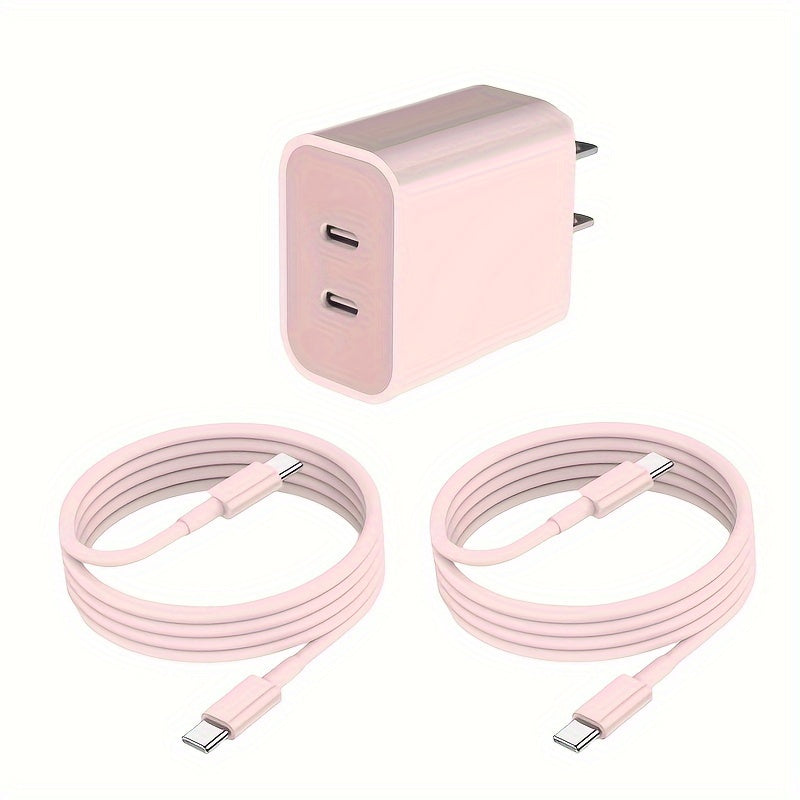 for iPhone 15 Fast Charger, 20W USB C Charger for iPad Charger Block with 6ft Type C to Type C Charging Cable for iPhone 15/15 Pro Max/15 Pro/15 Plus/iPad Pro/iPad Air and More