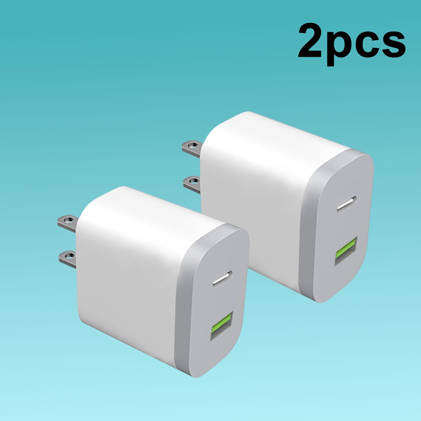 Fast Type-C Charging USB C Wall Charger with Dual Ports for Power Delivery