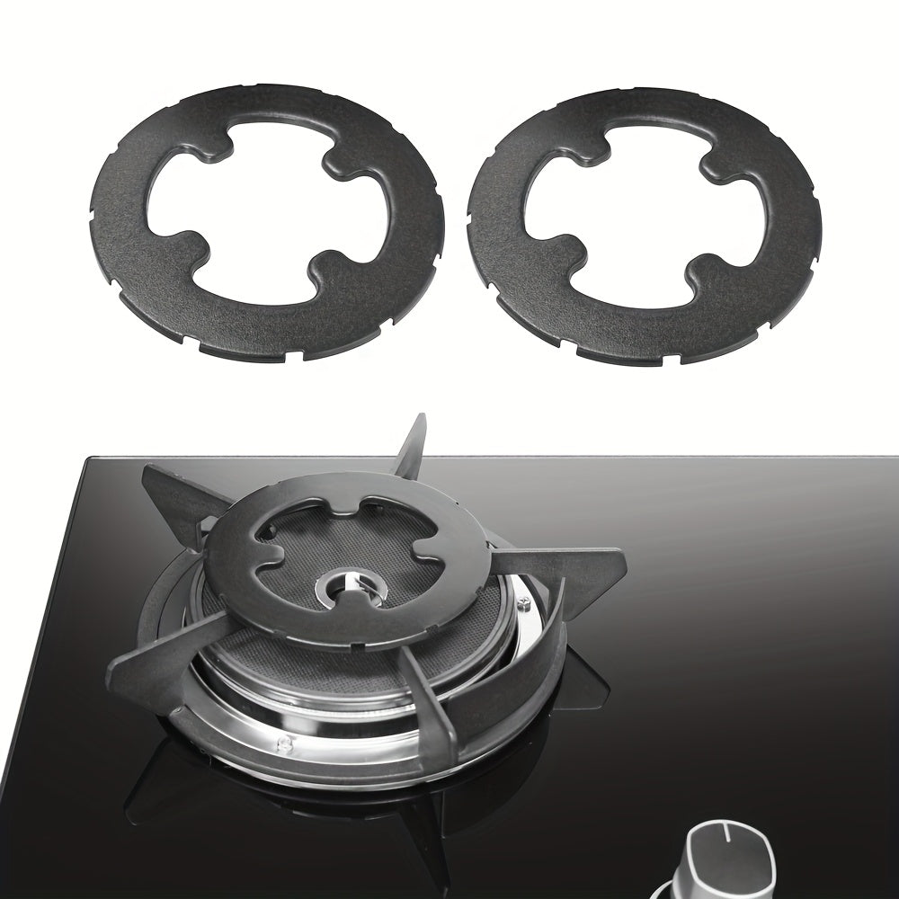 Universal 12-Tab Cast Iron Pot Stand Ring, Compatible with Gas Stoves, Portable Stoves, Moka Pots – Outdoor Camping Cooking Support, Rust-Proof Coating, Diameter 5.3 Inches / 13.5 cm/