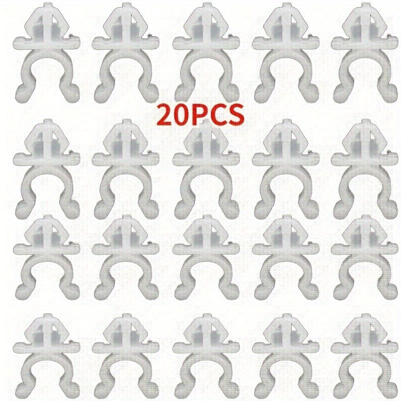 20pcs Universal Car Hood Support Rod Clips, Matte Finish Front Hood Retainers, Fit for Multiple Car Models