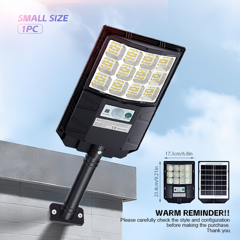 1 or 2 Pack - Super Bright Outdoor Solar Street Light, Easy Installation, Solar Exterior Wall Light for Garage and Courtyard (No Wiring Needed), LED Solar Light for Outdoor Eaves, Fences and Small Street Light - Dusk to Dawn