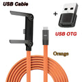A 2-In-1 240W Fast Charging Foldable Stand Data Cable with Dual Type-C Super Fast Charging And an Integrated Phone Holder, Compatible with The Iphone 15-17 Series