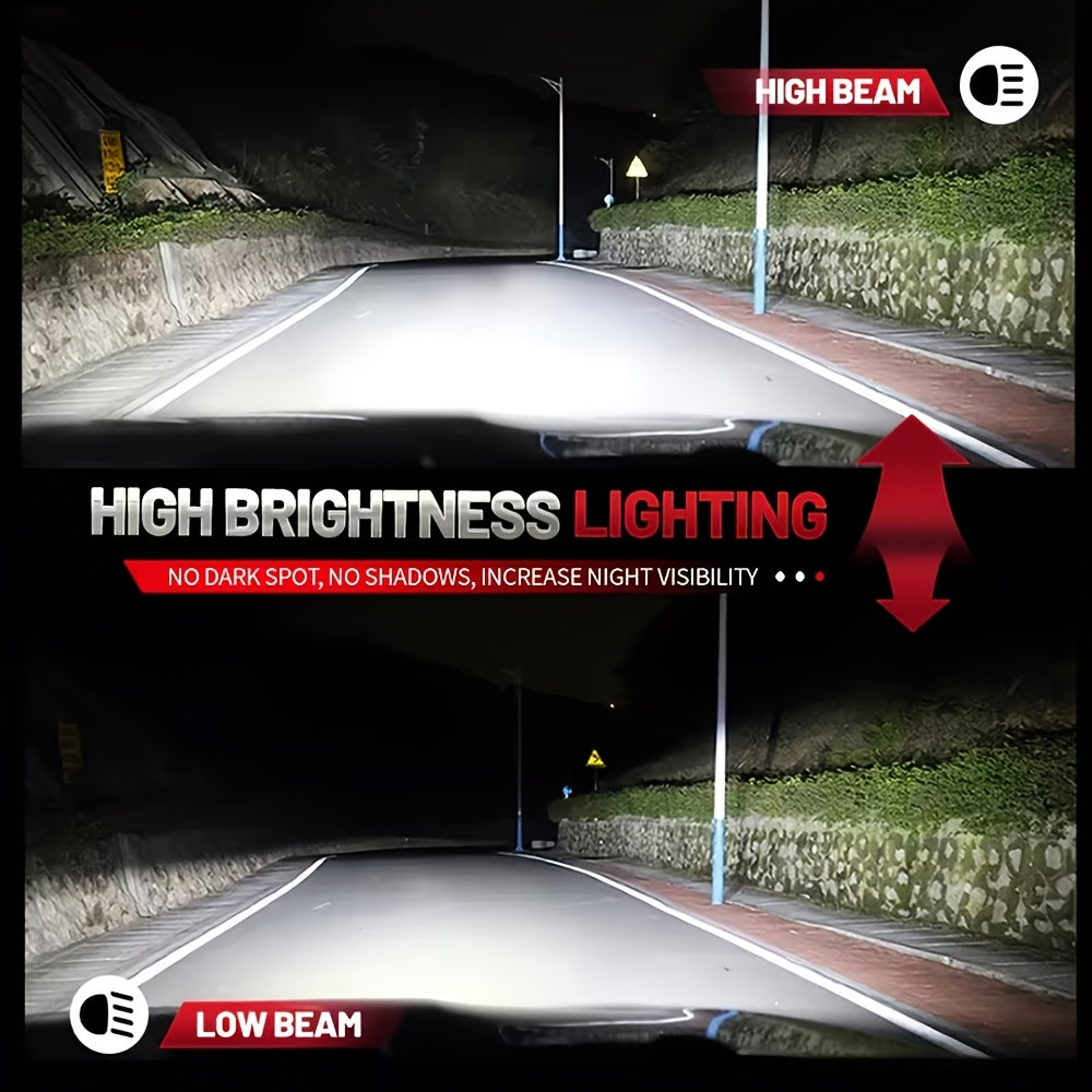 2PCS Car LED Headlight Bulbs - H11-O116, 59400LM, 300W, 7500K, 360° Beam Angle, 9570 CSP Chip, 1000% Brightness, H1, H4, H7, 9005, 9006, 9012, Plug-and-Play, No Battery, Driving Light, Spotlight