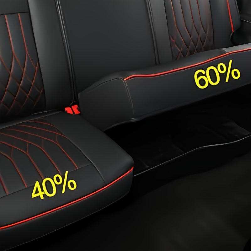 Full Set Seat Covers for Ford F150, Fits 2015-2025 Ford F150 and 2017-2025 Ford F250, F350, F450, Waterproof Artificial Leather