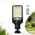 1pc-80LED Solar Sensor Street Light, ABS Material, Ultra-High Power Built-in Rechargeable 18650 Lithium Battery, with Infrared Sensor Function Wall-Mounted Solar Light, Including Motion Sensor 3 Functional Modes