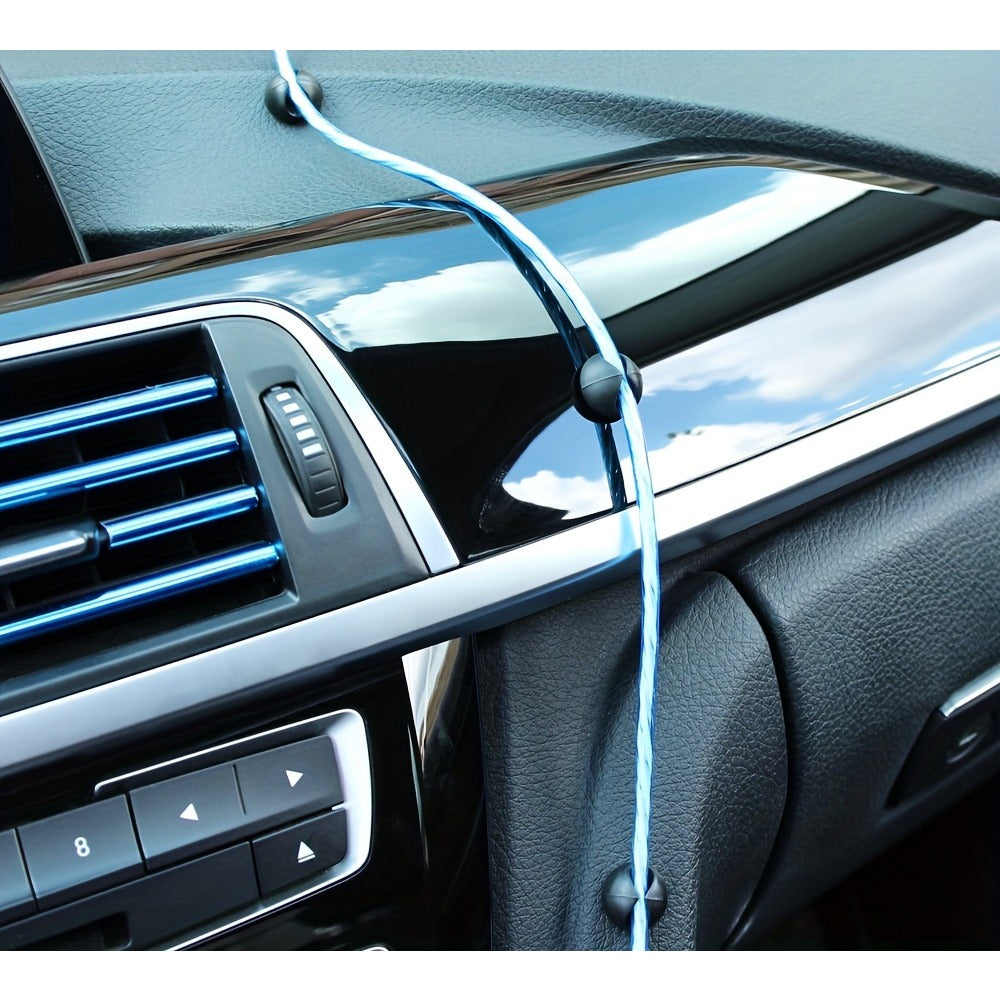 20-Pack Dashboard Wire Organizer Clips | Plastic Cable Manager for Headphone & Charging Cords, Universal Car Interior Accessory