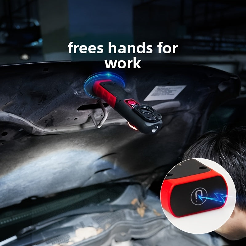 Car Maintenance Work Light, Adjustable Color Temperature, Exquisite Car Paint Pattern, Built-in 2000mAh Rechargeable Battery, 3 Brightness Modes, Ideal for Auto Repair Use