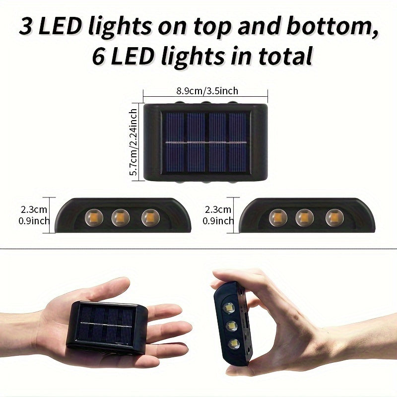 Solar Wall Light / 1 Pack, Perfect for Garden, Street and Garage - Ideal Decorative Choice, Outdoor Lighting, Outdoor Wall Decorative Light, Home LED Landscape Light, Suitable for Outdoor, Courtyard, Villa, Fence, Patio, Garden