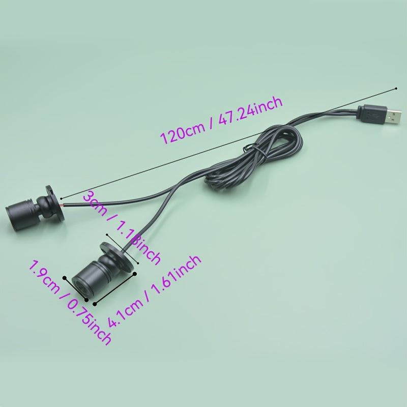USB small spotlight, display cabinet showcase figurine model light, focused ambiance light, surface-mounted adjustable angle spotlight for wine cabinet, bookshelf light one-to-two counter light