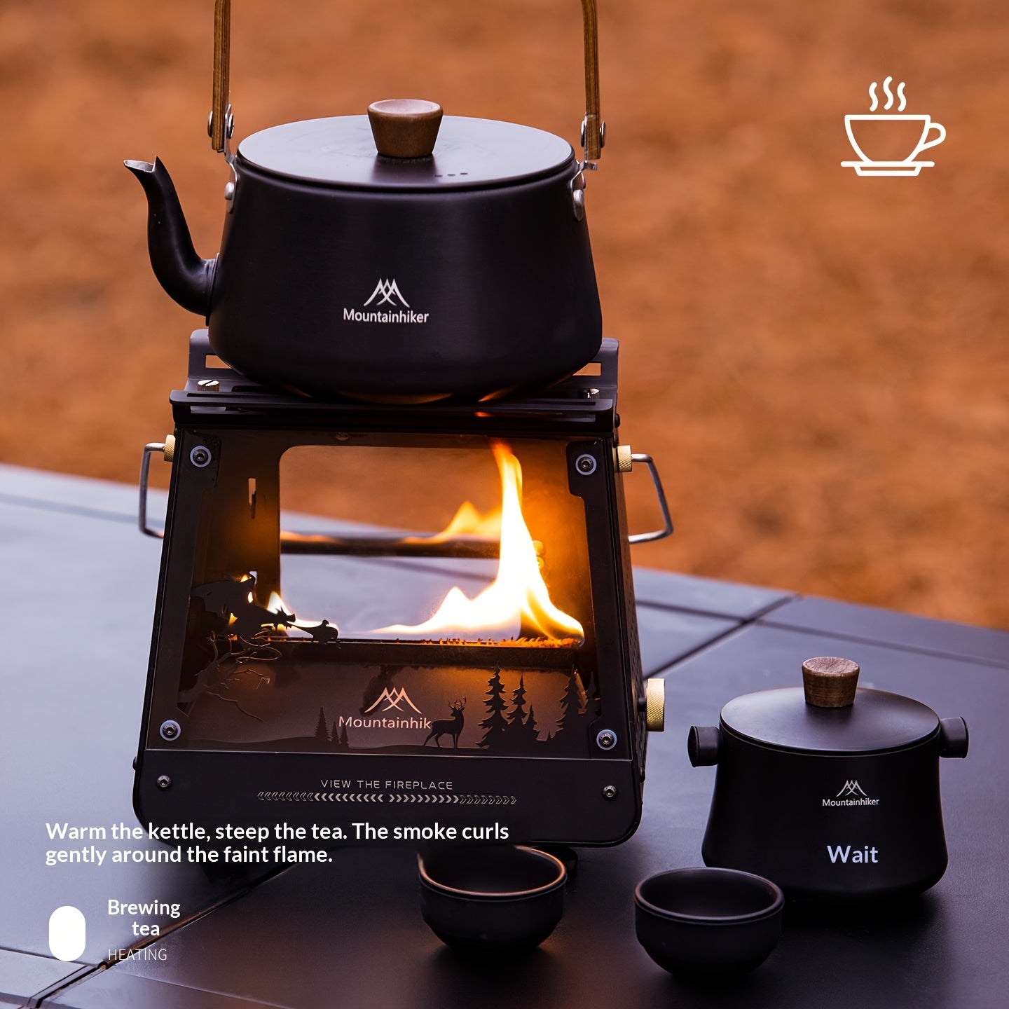 Portable Camping Stove – Heater Designed for Tent Heating, Outdoor Cooking, BBQ, Campfire, Fire Pit & Open-Fire Heating. Multi-Functional Stove for Camping, Hiking, Picnic, Travel & Outdoor Activities. For Cooking Only/