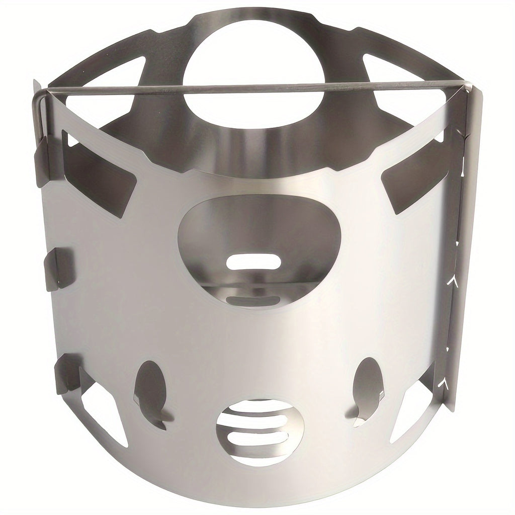 Lightweight Stainless Steel Portable Camping &amp; Hiking Stove and Grill - Ideal for 1-2 People, Weighs Less Than 100g, No Electricity Needed, Perfect for Outdoor Adventure
