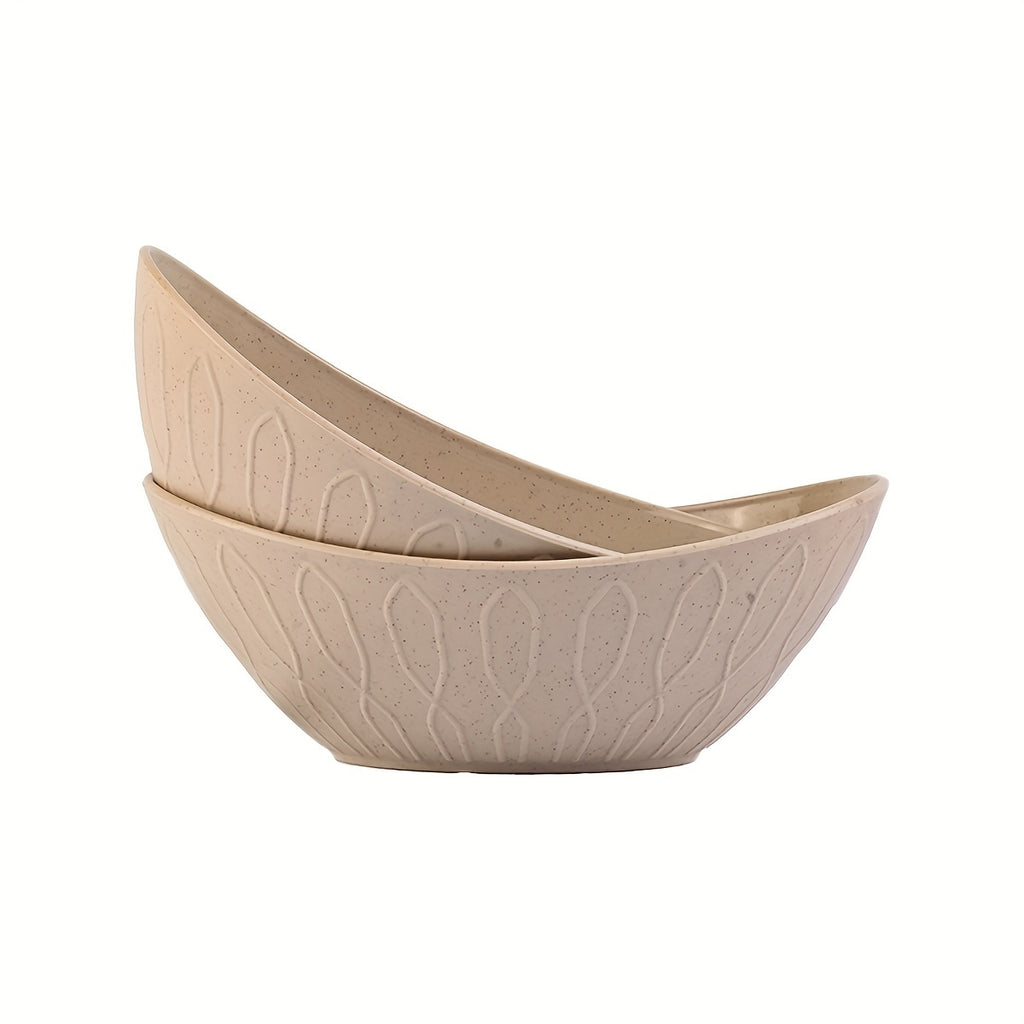 2PCS Ingot Shape Unbreakable Bowl – Kitchen Bowl for Oatmeal & Salad, Serving Bowl for Salad, Side Dishes, Pasta