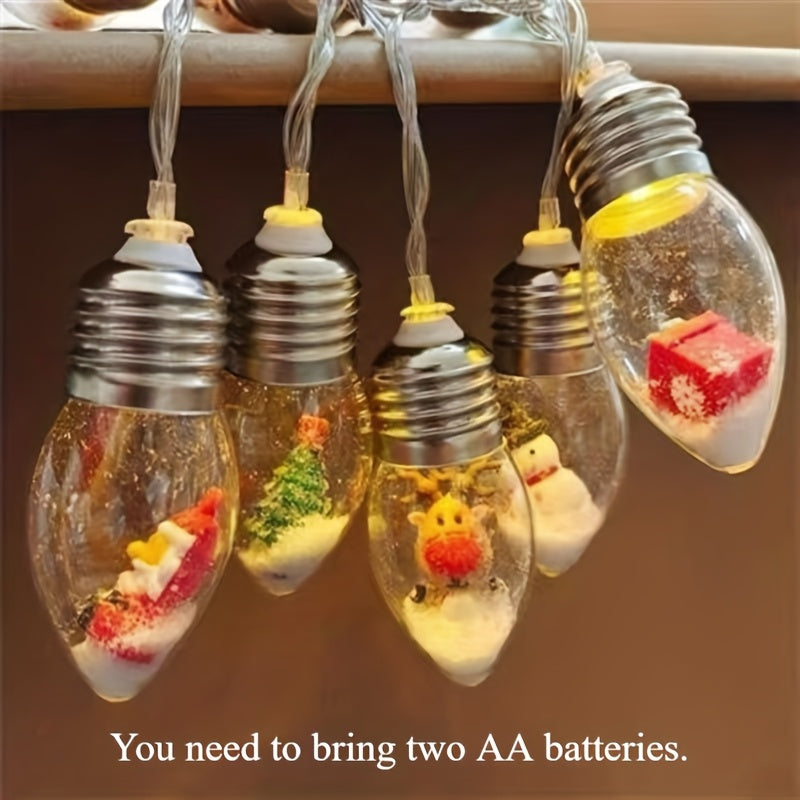 1入 LED 聖誕燈串，長度150公分或59.06英吋，電池供電（不含電池），適用於聖誕節、情人節、婚禮、派對和居家裝飾
