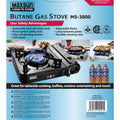Portable Gas Stove MS3800 (Black), 9560 BTU High Power, Camping Stove with Protective Case