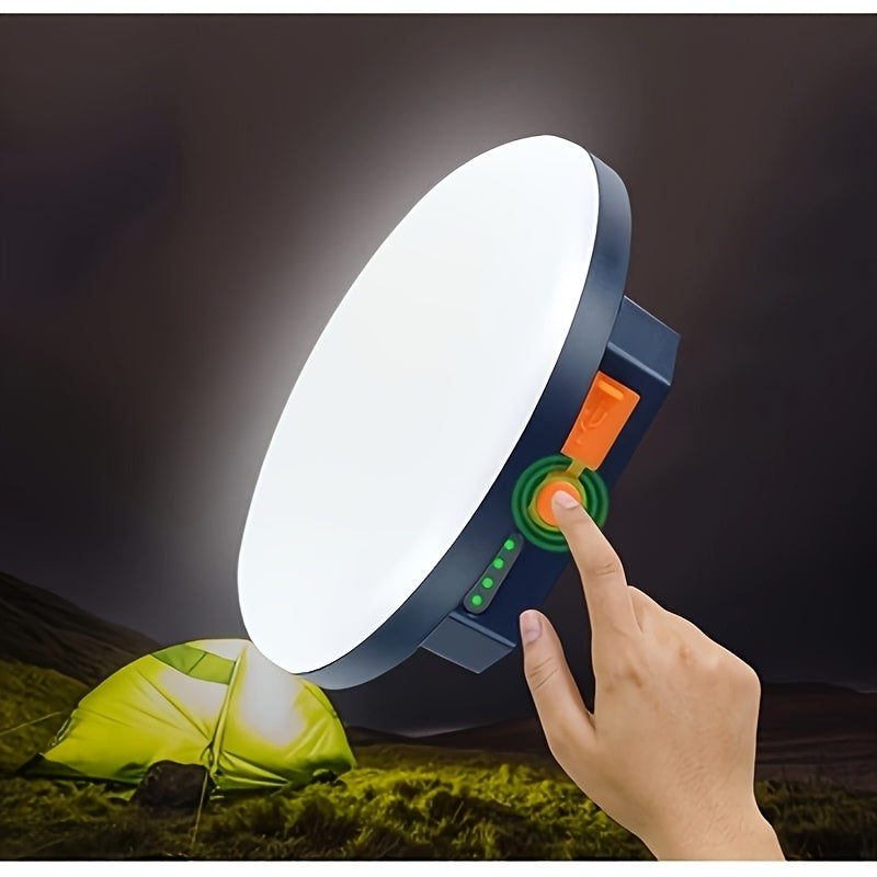 Rechargeable 4800mAh/7200mAh outdoor camping bulb, warm white light, four modes, indoor/outdoor dual use, outdoor lighting | modern outdoor light | durable plastic housing, LED outdoor light