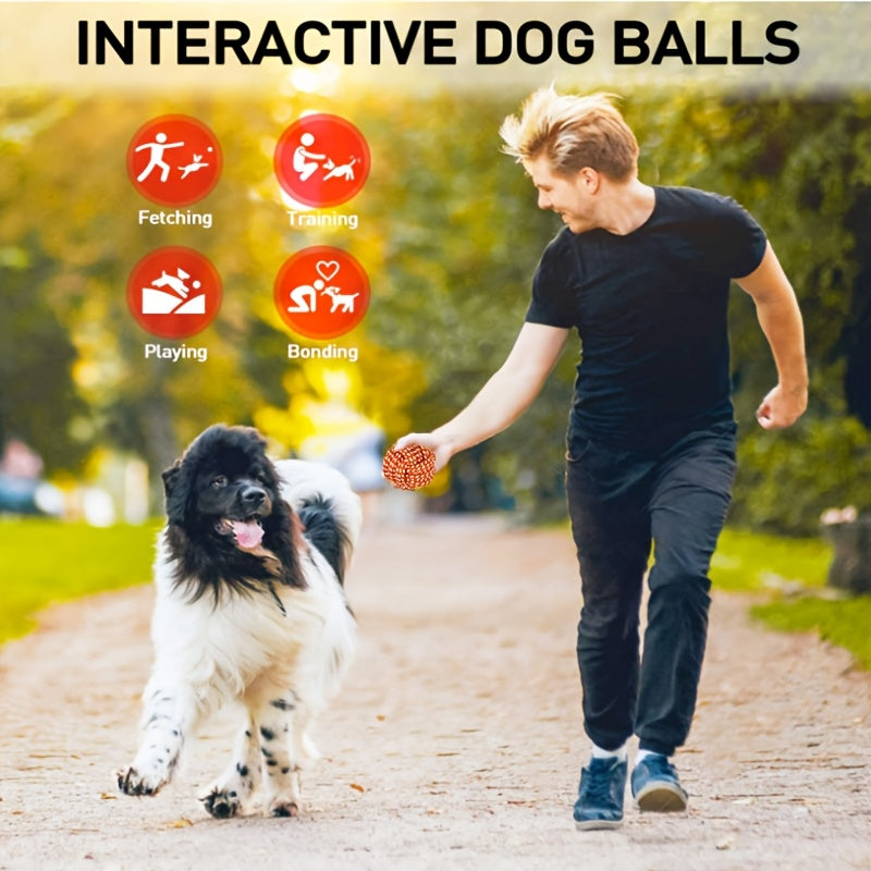 一件狗咀嚼绳结和球玩具 - 牙齿和牙齿护理，适合金毛犬、普德犬、波美拉尼犬和中小型犬 - 耐用耐嚼训练和玩耍玩具，颜色多样
