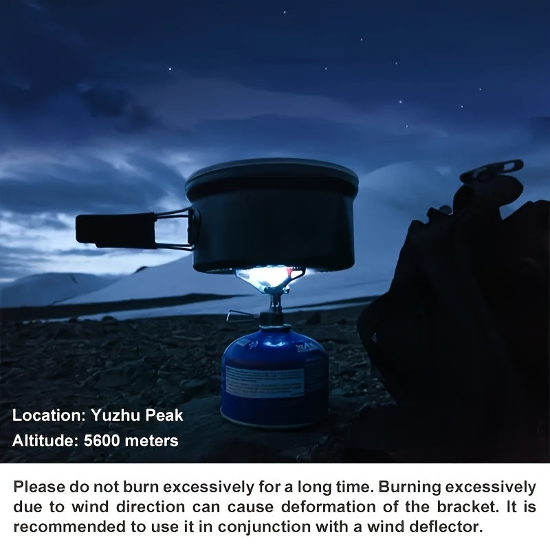 Ultra-Light Titanium Alloy Micro Portable Picnic Camping Gas Stove, Ideal for Outdoor Patio BBQ, 25g Ultra-Light Burner