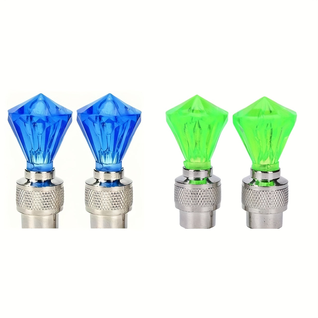 Kubidupi 4/8/16pcs Car Wheel Valve Stem Galloping Horse Light Fire Wheel Breathing Light Motorcycle Tire Valve Explosion-Proof, Sunproof & Waterproof, Red & Blue
