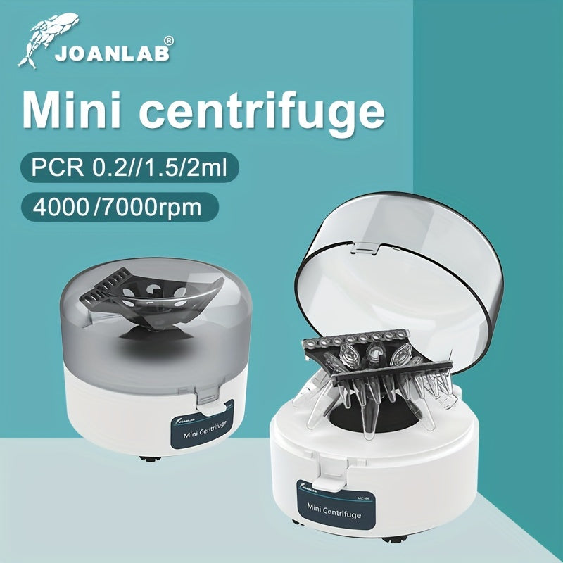 JOANLAB Pcr 迷你离心机 等离子离心机实验室 0.2ml 1.5ml 2ml离心管 4000rpm 7000rpm