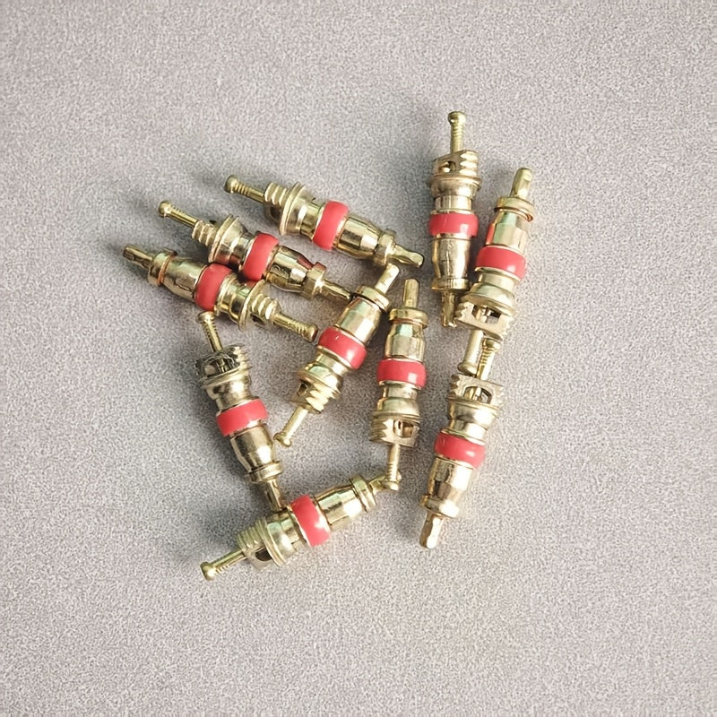 40pcs/20pcs/10pcs Premium Brass Valve Core, Compatible with Bicycle Tire Valve Stem, Replacement Part for American Standard Tubeless Tire Valve Core