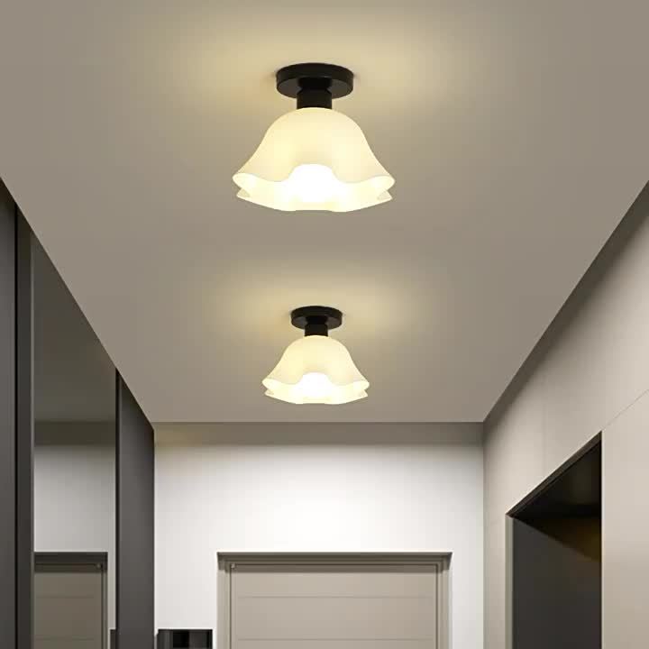 Two-Piece Pendant Light, Ceiling Light, Frosted Plastic White Shade, Plug-in Hanging Ceiling Light for Bedroom, Living Room, Hallway (Bulb Not Included!!!)