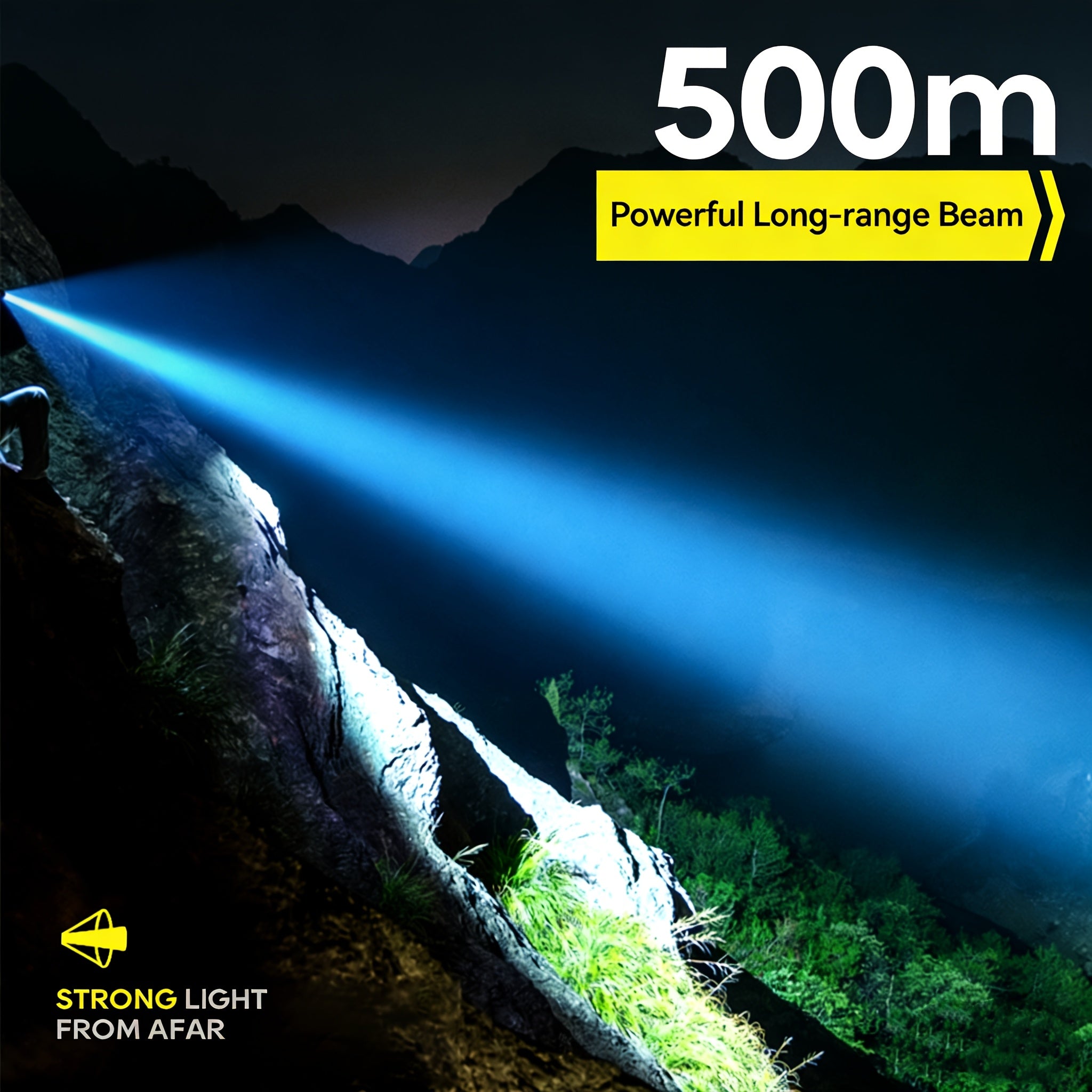 Philips High Lumen Flashlight, Hand Crank Emergency Function, 5 Adjustable Lighting Modes, High Capacity Battery for Long-Lasting Runtime, COB Side Light, Ideal for Fishing, Emergencies, Outdoor Activities, Camping & Home Use
