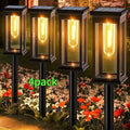 12/8 Outdoor Solar Channel Light, Warm Light LED Courtyard Lawn Sidewalk Decorative Bright Light, Solar Outdoor Lighting Lamp