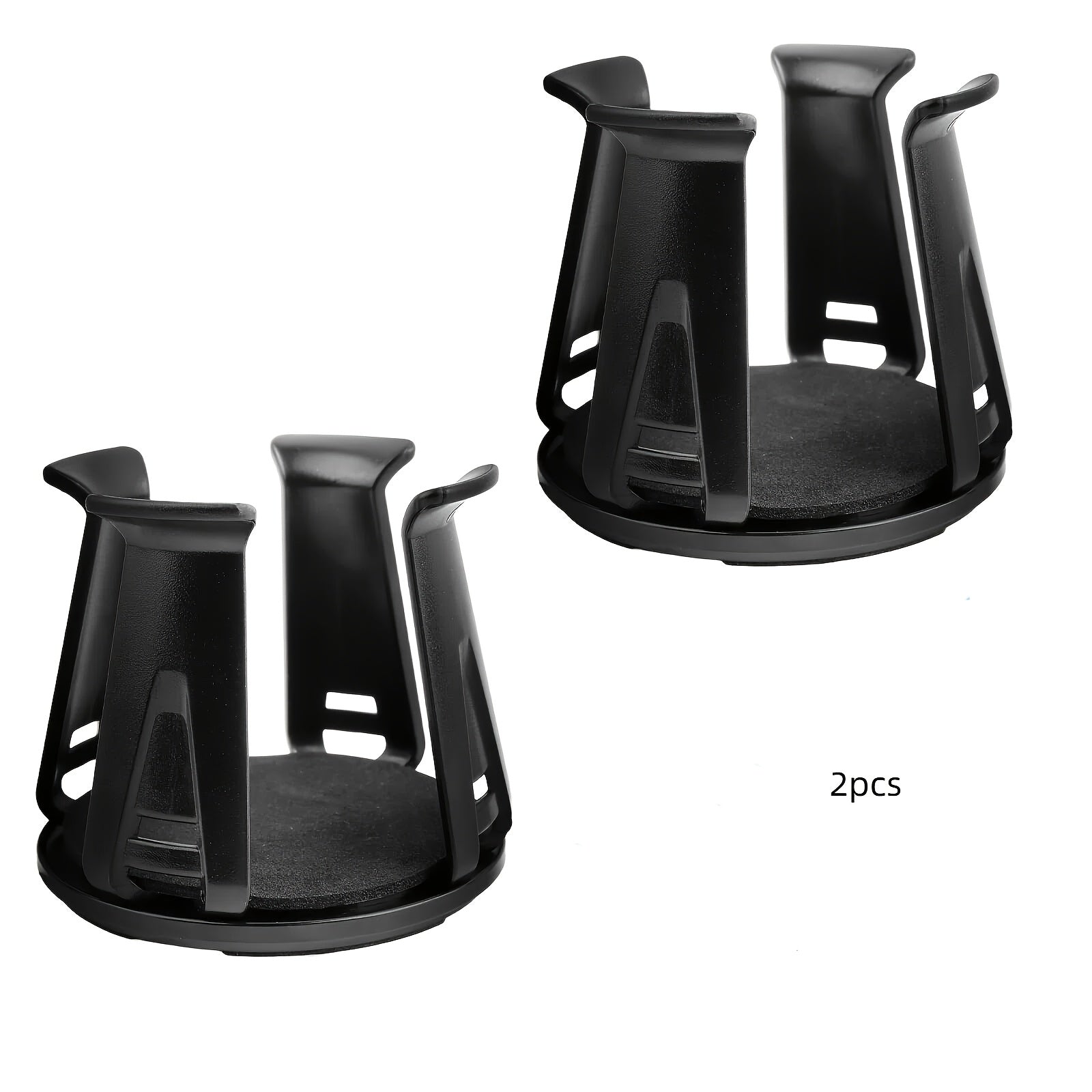 1/2 Pack Car Cup Holder Adapter, 2026 Upgraded Car Cup Holder Adapter with Self-Adjusting Clamping Arms, Built-in Adhesive for Securing Cups and Drinks, Essential Car Cup Holder Adapter