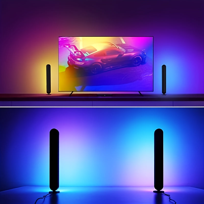 1/2包LED灯带，24键红外遥控智能RGB灯条游戏灯光，电视氛围背光音乐同步，适用于电视、电脑、房间派对装饰